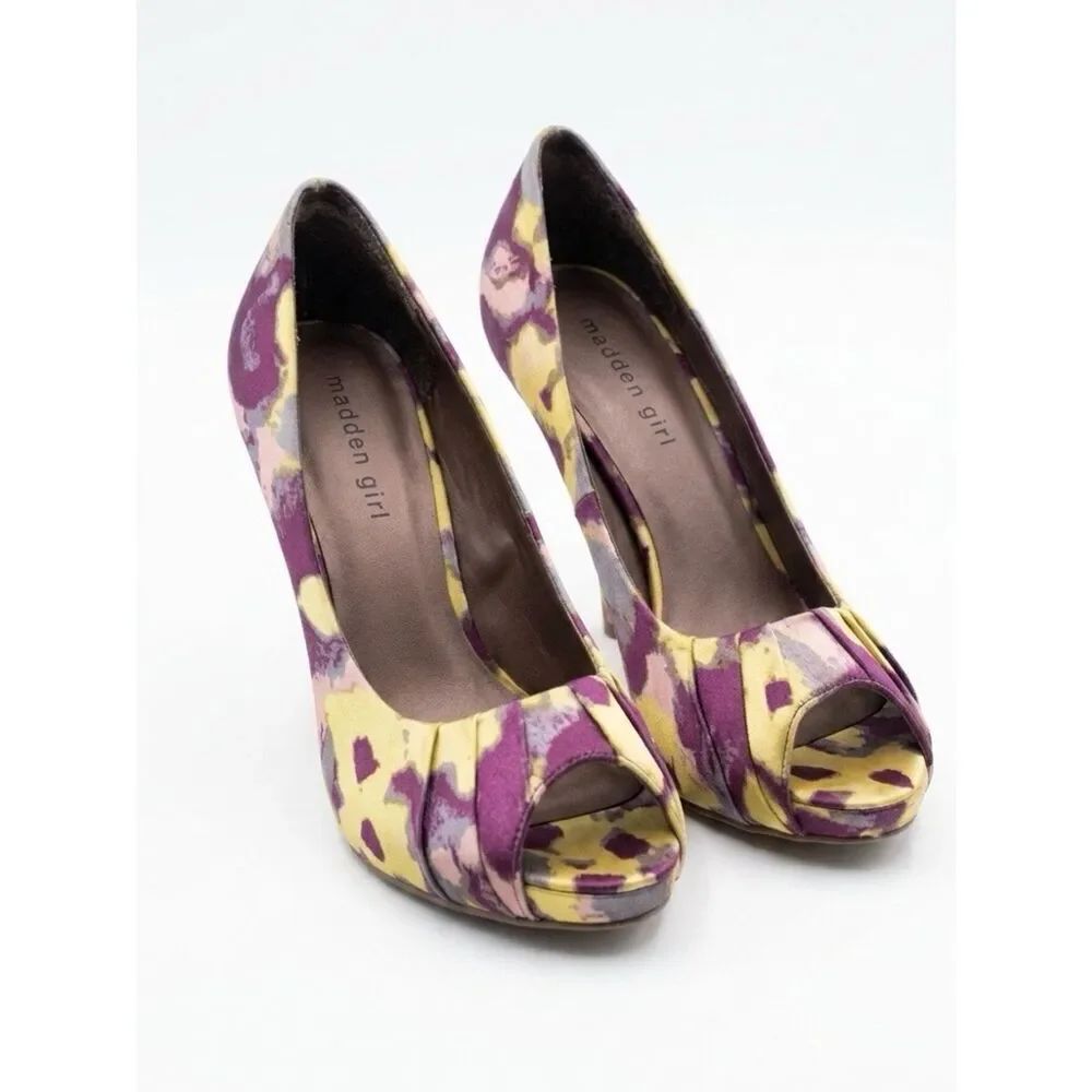 KABOBY PEEP TOE by MADDEN GIRL 4” HEEL SIZE 8